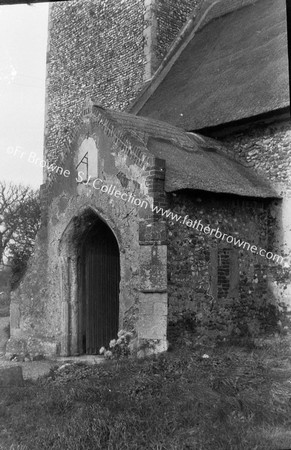 CHURCH ALL SAINTS S.PORCH WAS THATCHING